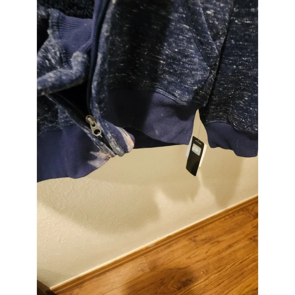 NFL Team Apparel Denver Broncos Blue Fleece lines Full Zip Hoodie Mens XL - Picture 5 of 8